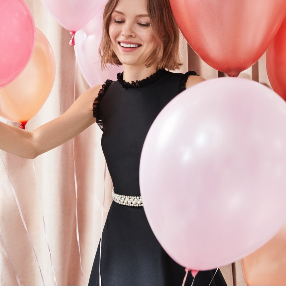 Kate Spade Pearl Crystal Mikado Dress